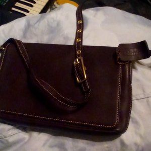 "COACH" designer purse Brown Leather